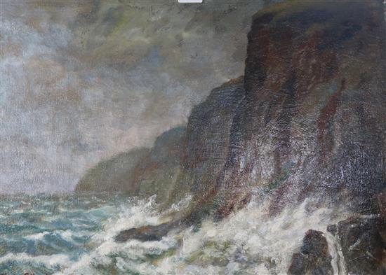 W. Atherton Cathcart Coastline 40 x 50.5cm, unframed